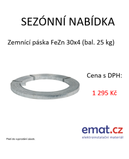 Zemnící páska FeZn 30x4