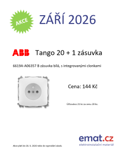 ABB Tango 20 + 1 zásuvka