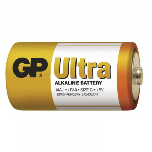 GP 14AU Ultra alkalická baterie LR14 1,5V (C malé mono) 1ks