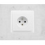 ABB Classic 5517-2389 B1 zásuvka jednonásobná s ochranným kolíkem, jasně bílá-1