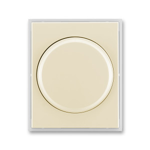 ABB Element 3294E-A00123 21 kryt stmívače s otočným ovládáním s upevňovací maticí, slonová kost/ledová bílá