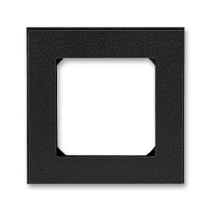 ABB Levit 3901H-A05010 63 rámeček pro elektroinstalační přístroje, jednonásobný, onyx / kouřová černá