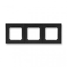 ABB Levit 3901H-A05030 63 rámeček pro elektroinstalační přístroje, trojnásobný, onyx / kouřová černá