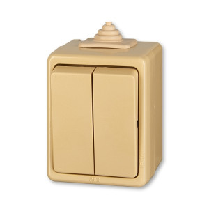 ABB Praktik 3553-05929 D přepínač sériový řazení 5 IP44, béžový