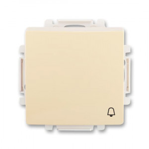 ABB Swing (L) 3557G-A80343 C1 ovládač zapínací se symbolem zvonku řazení 1/0 tlačítko, krémový