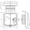 ABB Tango 3558A-80920 R2 ovládač zapínací IP44 s popisovým polem, vřesová červená