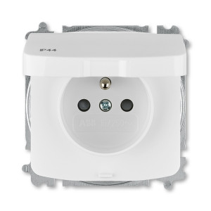 ABB Tango 6619A-A06997 B zásuvka jednonásobná IP44, bílá