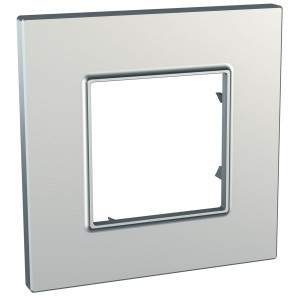 UNICA MGU6.702.55 krycí rámeček Quadro, Silver /MGU670255/