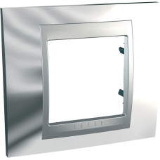 UNICA MGU66.002.010 rámeček jednonásobný TOP, Cromo lesk/Aluminium /MGU66002010/