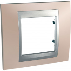 UNICA MGU66.002.096 rámeček jednonásobný TOP, Onyx Copper/Aluminium /MGU66002096/