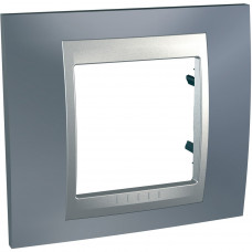 UNICA MGU66.002.097 rámeček jednonásobný TOP, Metal Grey/Aluminium /MGU66002097/