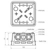 Kopos KO 125 E KA krabice pod omítku s víčkem 150x150x77