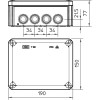 OBO T 160 krabice s průchodkami IP66 190x150x77 /2007093/