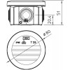 OBO T 25 krabice s průchodkami IP65 80x80x51 /2007029/