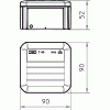 OBO T 40 OE odbočná krabice IP55 90x90x52 /2007223/