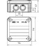 OBO T 60 krabice s průchodkami IP66 114x114x57 /2007061/-1