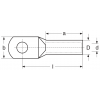 OL 35-M8 Cu lisovací kabelové oko 35x8mm