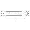GPH 240x12 ALU-F-LE lisovací kabelové oko 240x12mm
