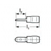 KPP 1,5-68 kolík plochý poloizolovaný 1,5mm