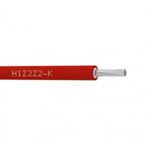 H1Z2Z2-K 6 solární kabel 6mm, červený