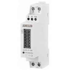 Adelid LLCD-1F-1M jednofázový elektroměr na DIN lištu