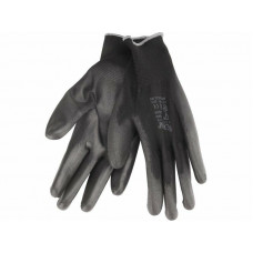 Extol Premium 8856637 rukavice z polyesteru polomáčené v PU, černé, velikost 10"