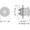 Eaton M22-DRP-R hřibové tlačítko červené s aretací /216745/
