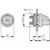 Eaton M22-WRK3 třípolohová otočná hlavice /216872/