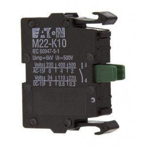 Eaton M22-K10 kontaktní prvek spínací, čelní upevnění /216376/