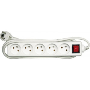 Prodlužovací kabel s vypínačem 5 zásuvek 1,5m
