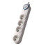 Solight PO46 přepěťová ochrana, 4 zásuvky, 1,5m-1