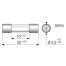 CF 520220 přístrojová pojistka skleněná 5x20mm 2A-1