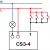 Elektrobock CS3-4 časový spínač pod vypínač /0134/