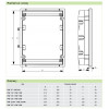 Noark PNF 2x18W rozvodnice pod omítku 2x18M /101521/