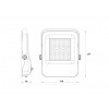 Greenlux ALFA SMD 30W NW LED reflektor /GXLR035/
