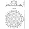 Nedes LU322 LED svítidlo UFO 150W IP65 5000K