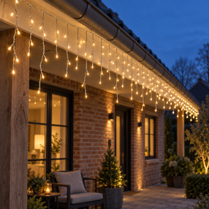 NIPEKO 228923 LED vánoční osvětlení, závěs, IP44, časovač, teplá bílá