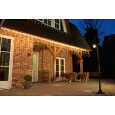 NIPEKO 228963 LED vánoční osvětlení, závěs, záblesk, IP44, časovač, teplá bílá