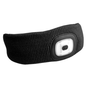 SIXTOL SX5022 čelenka s čelovkou 180lm, nabíjecí, USB, černá