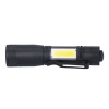 Solight WL115 LED kovová svítilna, 150 +60lm, 3W + COB, AA, černá