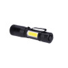 Solight WL115 LED kovová svítilna, 150 +60lm, 3W + COB, AA, černá