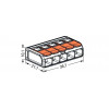 WAGO 221-615 bezšroubová svorka 5x6mm s páčkou