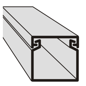 Polyprofil EIP 17017 elektroinstalační lišta vkládací 17x17 2m bílá