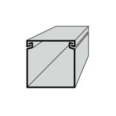 Polyprofil EIP 40040 elektroinstalační lišta vkládací 40x40 2m bílá
