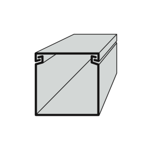 Polyprofil EIP 40040 elektroinstalační lišta vkládací 40x40 2m bílá
