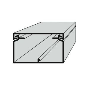Polyprofil EIP 60040 elektroinstalační lišta vkládací 60x40 2m bílá