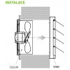 Multivac CLC-N-01-200 průmyslový nástěnný ventilátor